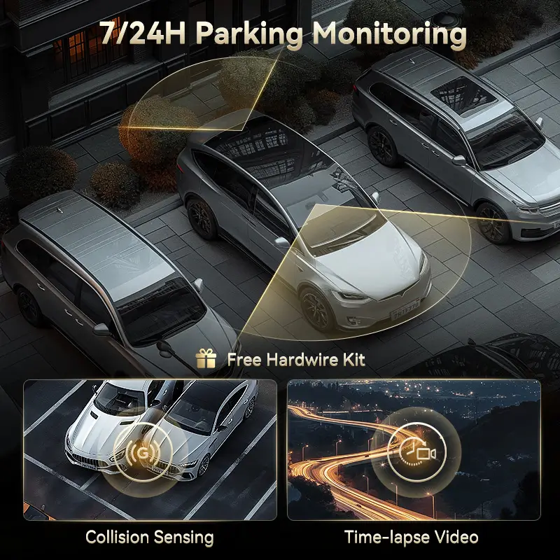 F77 STARVIS 2 4K+4K Dual IMX678 Voice Control 5.8GHz High Speed WIFI Dash Cam - Image 11