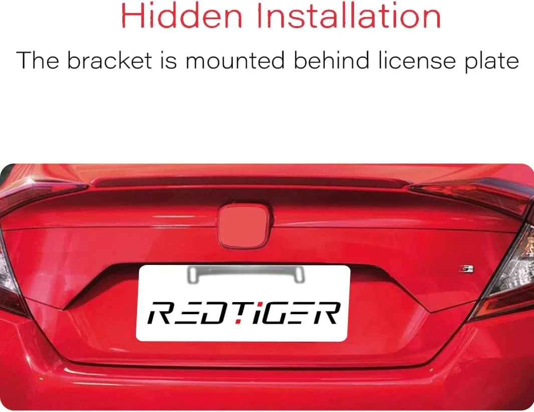 Redtiger Dash Cam Reverse Rear Camera License Plate Bracket - Image 3