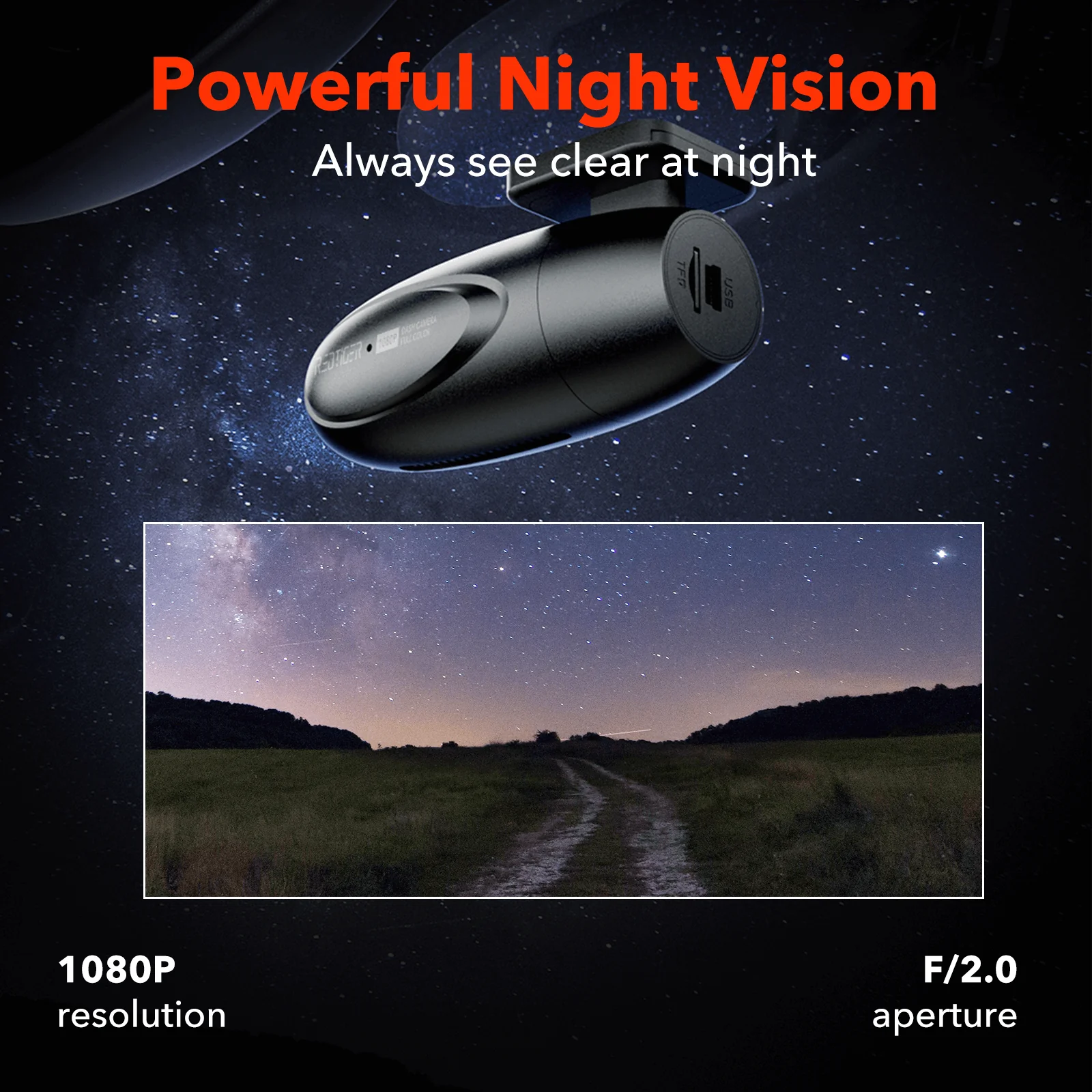 Redtiger F5 APP Control Front Dash Cam - Image 11