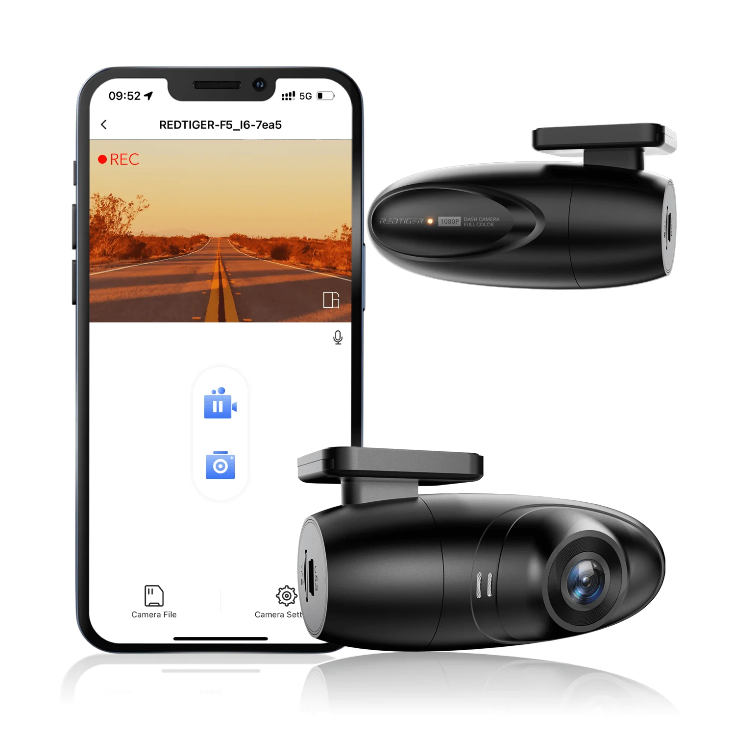 Redtiger F5 APP Control Front Dash Cam - Image 5