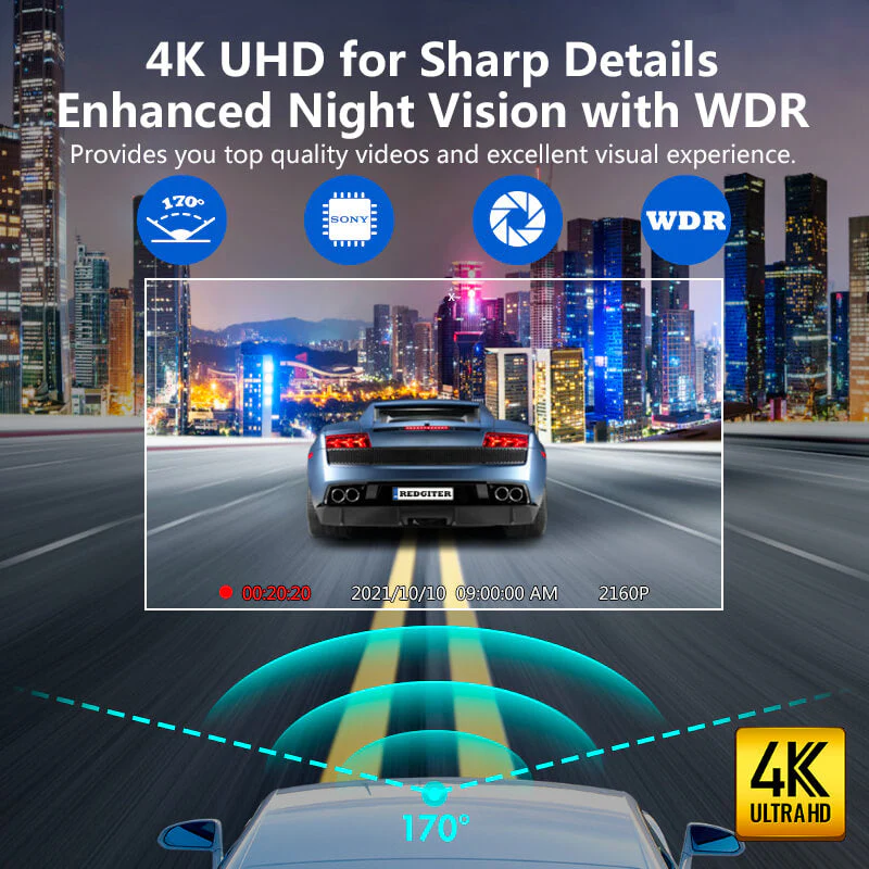 Redtiger F7NS 4K Front Car Camera - Image 7