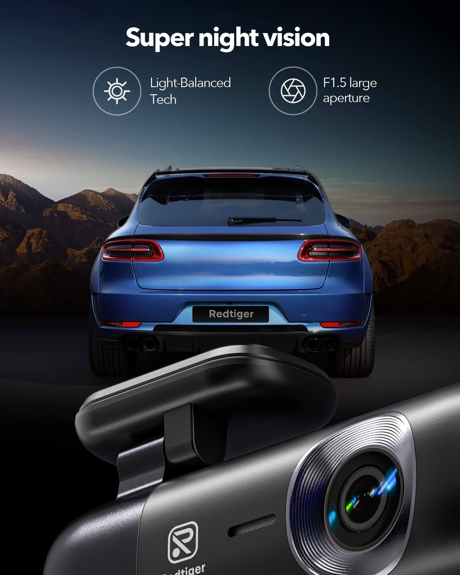 Redtiger F9 4K Dual Mini Dash Cam - Image 4