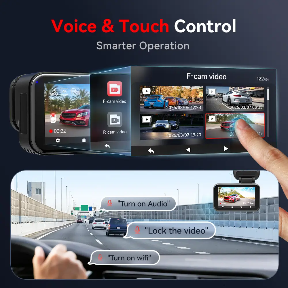 Redtiger ViewClear 70 4K Dual HDR 5.8Ghz WiFi-6 Hyper Night Clarity Dual Dash Cam - Image 7